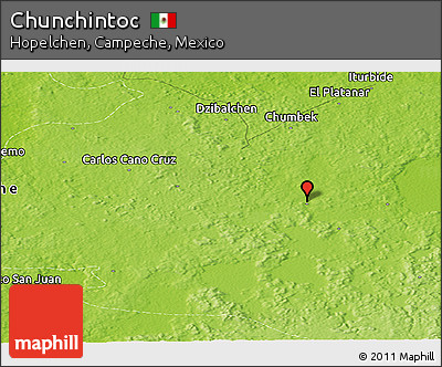 Physical Panoramic Map of Chunchintoc