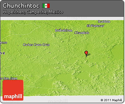 Physical Panoramic Map of Chunchintoc