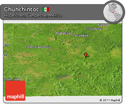 Satellite Panoramic Map of Chunchintoc