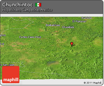 Satellite Panoramic Map of Chunchintoc