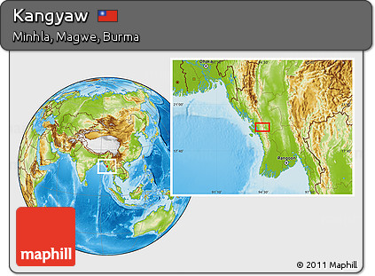 Physical Location Map of Kangyaw