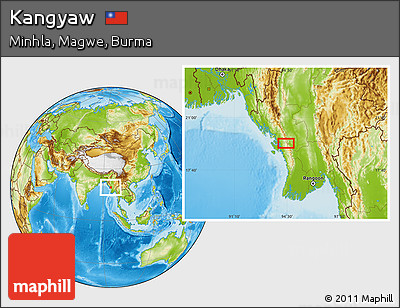 Physical Location Map of Kangyaw