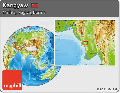 Physical Location Map of Kangyaw