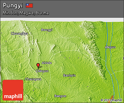 Physical 3D Map of Pungyi