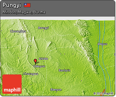 Physical 3D Map of Pungyi