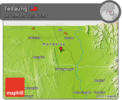 Physical 3D Map of Tedaung