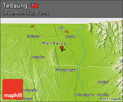Physical 3D Map of Tedaung