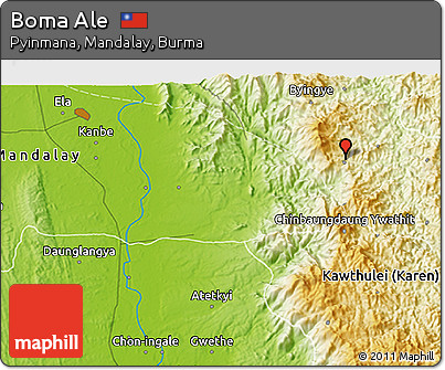 Physical 3D Map of Boma Ale