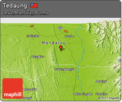 Physical 3D Map of Tedaung