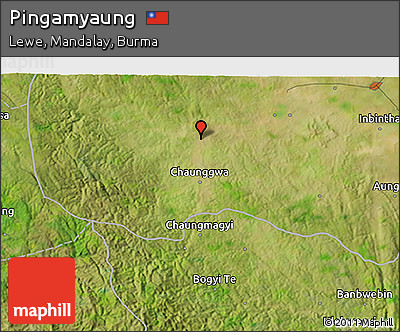 Satellite 3D Map of Pingamyaung