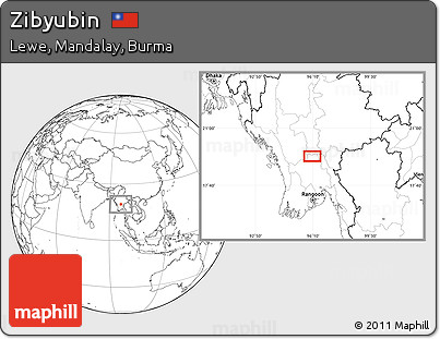 Blank Location Map of Zibyubin