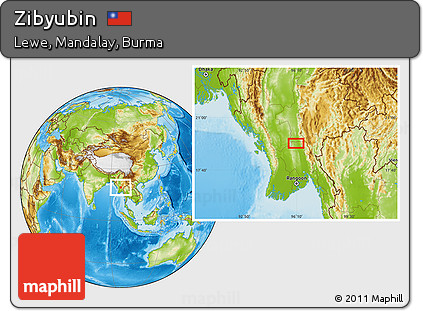Physical Location Map of Zibyubin