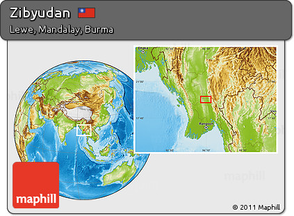 Physical Location Map of Zibyudan