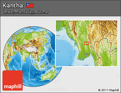 Physical Location Map of Kantha