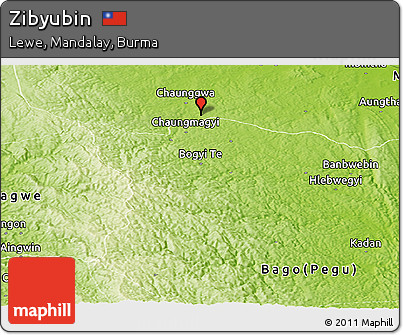 Physical Panoramic Map of Zibyubin