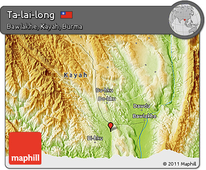 Physical 3D Map of Ta-lai-long