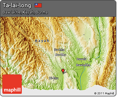 Physical 3D Map of Ta-lai-long
