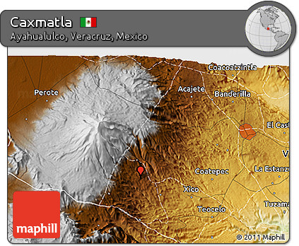 Physical 3D Map of Caxmatla
