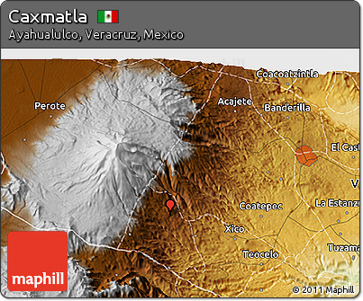 Physical 3D Map of Caxmatla