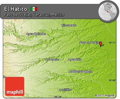 Physical Map of El Hatito