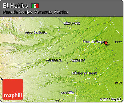 Physical Map of El Hatito