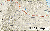 Shaded Relief Map of the area around 19° 22' 18" N, 96° 49' 29" W