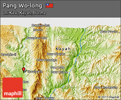 Physical 3D Map of Pang Wo-long