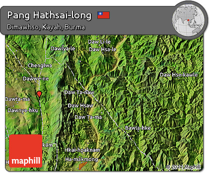 Satellite 3D Map of Pang Hathsai-long