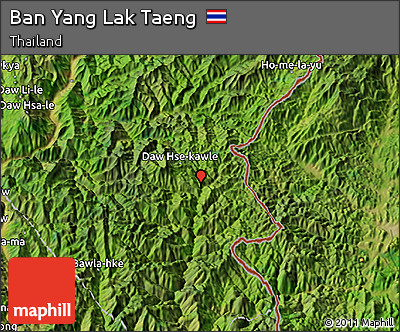 Satellite 3D Map of Ban Yang Lak Taeng