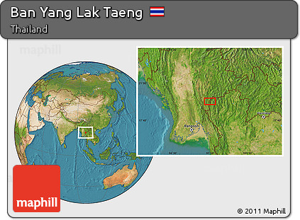 Satellite Location Map of Ban Yang Lak Taeng