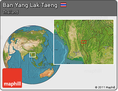Satellite Location Map of Ban Yang Lak Taeng