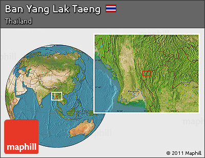 Satellite Location Map of Ban Yang Lak Taeng