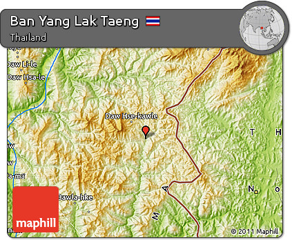 Physical Map of Ban Yang Lak Taeng