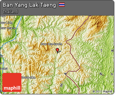 Physical Map of Ban Yang Lak Taeng