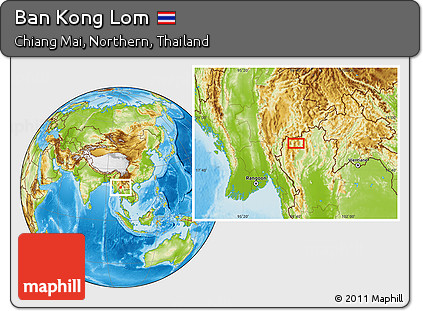 Physical Location Map of Ban Kong Lom