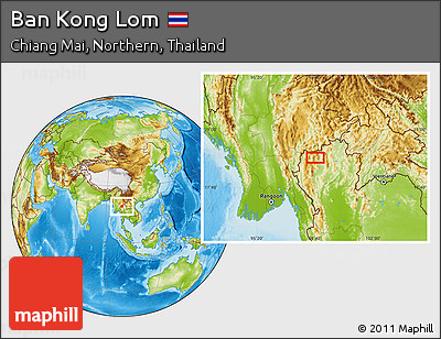 Physical Location Map of Ban Kong Lom