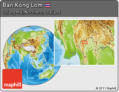 Physical Location Map of Ban Kong Lom