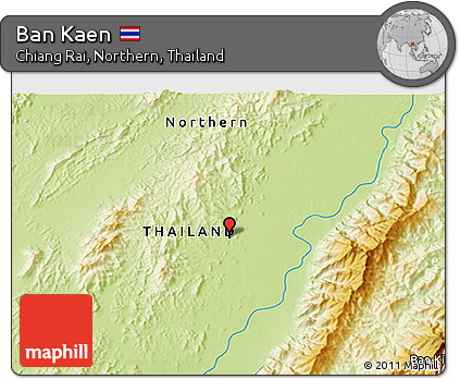 Physical 3D Map of Ban Kaen