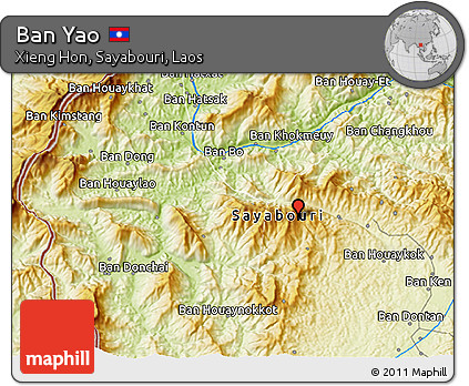 Physical 3D Map of Ban Yao