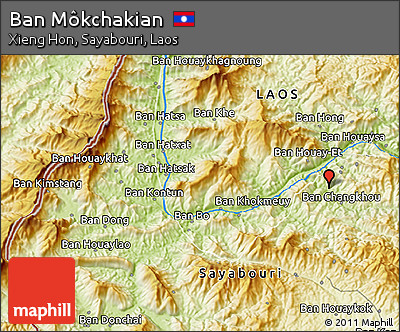 Physical 3D Map of Ban Môkchakian