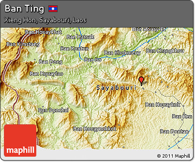 Physical 3D Map of Ban Ting