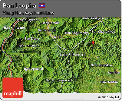 Satellite 3D Map of Ban Laopha
