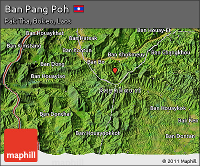 Satellite 3D Map of Ban Pang Poh