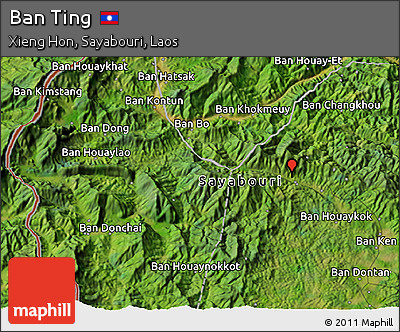 Satellite 3D Map of Ban Ting
