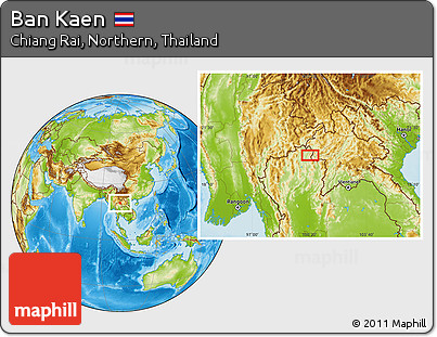Physical Location Map of Ban Kaen