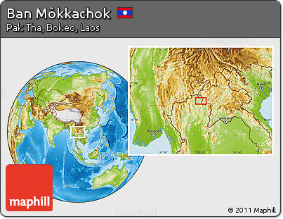 Physical Location Map of Ban Môkkachok