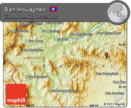 Physical Map of Ban Houaynèo