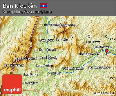 Physical Map of Ban Kioukèn