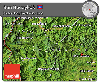 Satellite Map of Ban Houaykôk