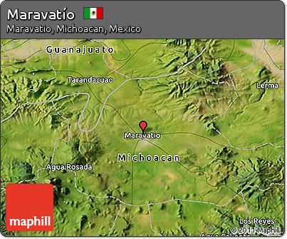 Satellite 3D Map of Maravatío